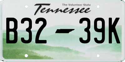 TN license plate B3239K