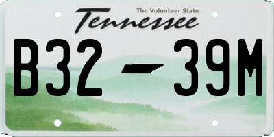 TN license plate B3239M