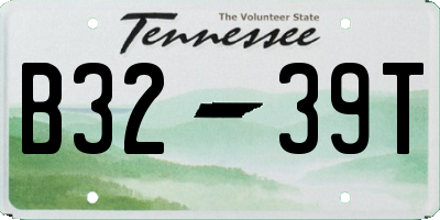 TN license plate B3239T