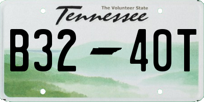 TN license plate B3240T