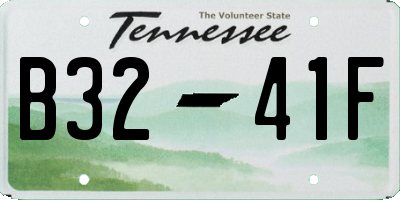 TN license plate B3241F