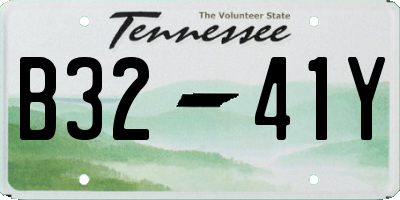 TN license plate B3241Y
