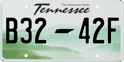 TN license plate B3242F