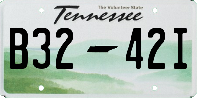 TN license plate B3242I