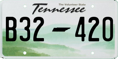 TN license plate B3242O