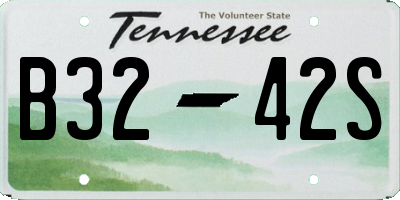 TN license plate B3242S