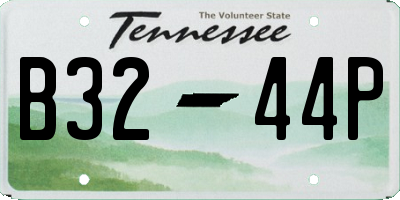 TN license plate B3244P