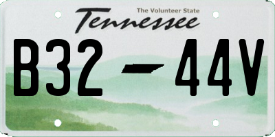 TN license plate B3244V