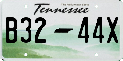 TN license plate B3244X