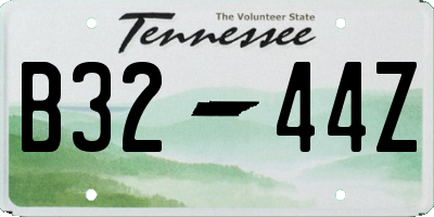 TN license plate B3244Z