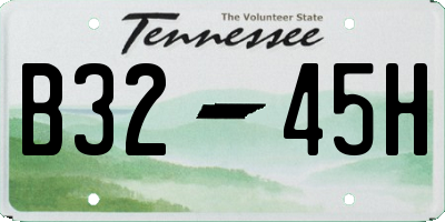 TN license plate B3245H