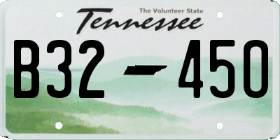 TN license plate B3245O