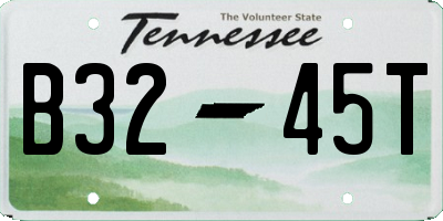 TN license plate B3245T