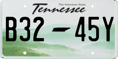 TN license plate B3245Y