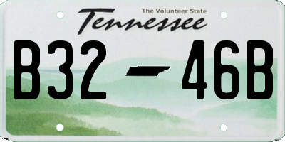 TN license plate B3246B