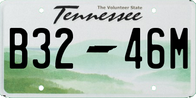TN license plate B3246M