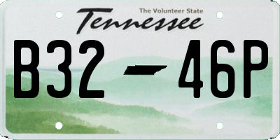 TN license plate B3246P