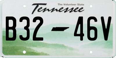 TN license plate B3246V