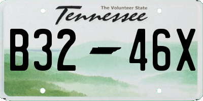 TN license plate B3246X