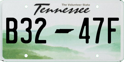 TN license plate B3247F