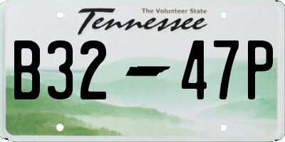 TN license plate B3247P