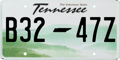 TN license plate B3247Z