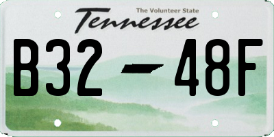 TN license plate B3248F