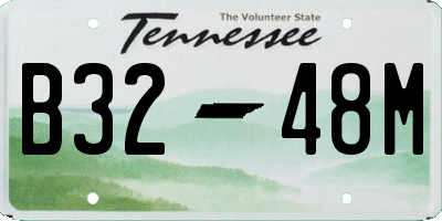 TN license plate B3248M