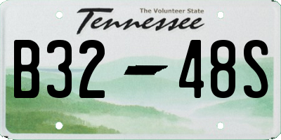 TN license plate B3248S