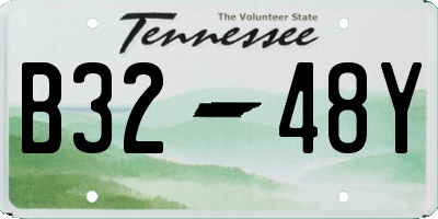 TN license plate B3248Y