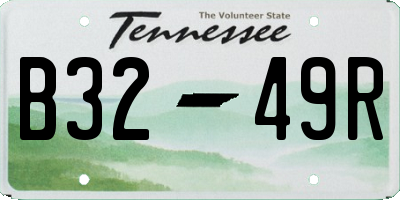 TN license plate B3249R
