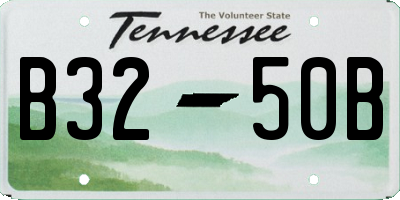 TN license plate B3250B