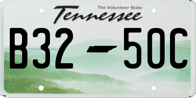TN license plate B3250C