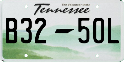 TN license plate B3250L