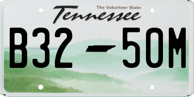 TN license plate B3250M
