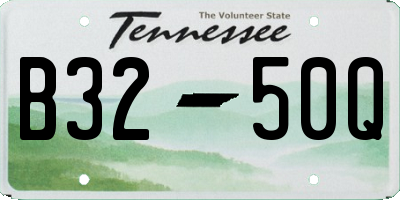 TN license plate B3250Q