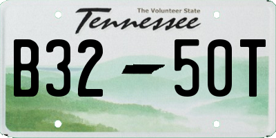 TN license plate B3250T