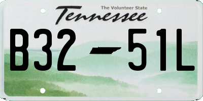 TN license plate B3251L