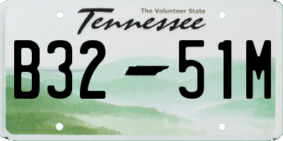 TN license plate B3251M