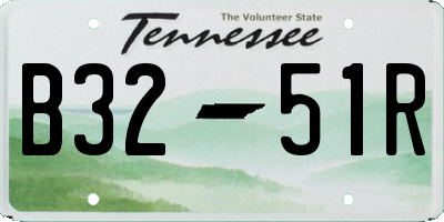 TN license plate B3251R