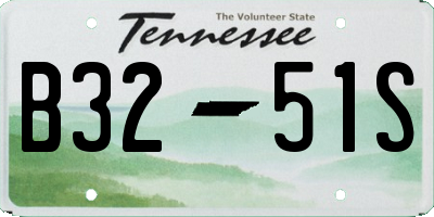 TN license plate B3251S