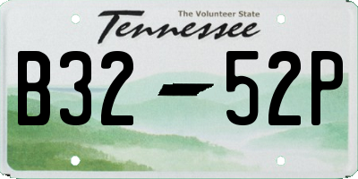 TN license plate B3252P