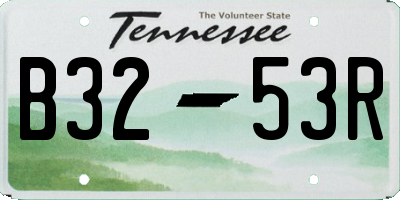 TN license plate B3253R