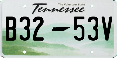 TN license plate B3253V