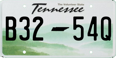 TN license plate B3254Q