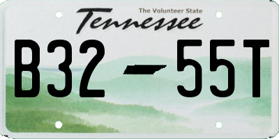 TN license plate B3255T