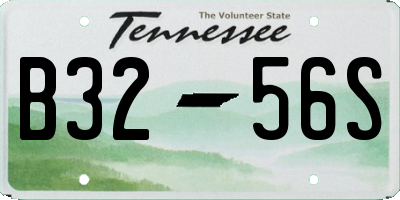 TN license plate B3256S