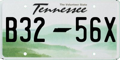 TN license plate B3256X