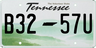 TN license plate B3257U