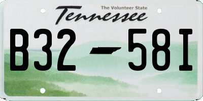 TN license plate B3258I